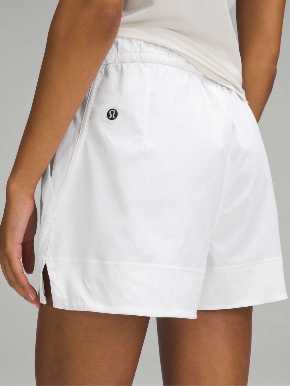 Lululemon Cinchable Waist High-Rise Woven Short 3.5" White sz S